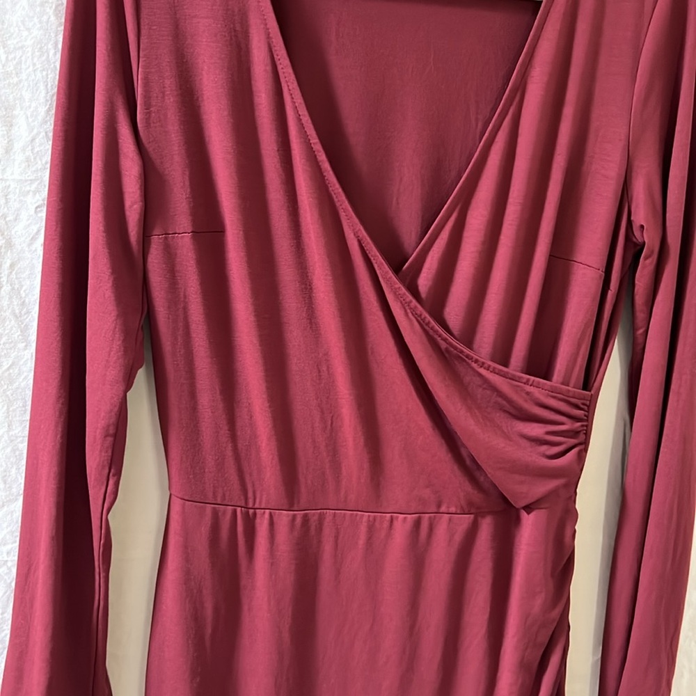 Modcloth Knit on the Town Faux-Wrap Dress - Picture 6 of 10